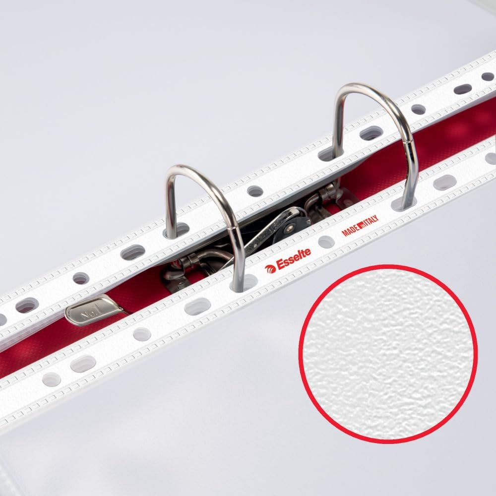Esselte Plastic Punched Pocket A4, Clear Matt Finish, Top Open, 43 Micron Polypropylene, Box of 100, 56133