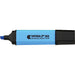 Hainenko Value Flat Barrel Chisel Tip Highlighter - Blue (Pack of 10)