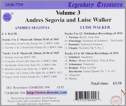 Segovia and His Contemporaries Vol. 3 - (Walker)