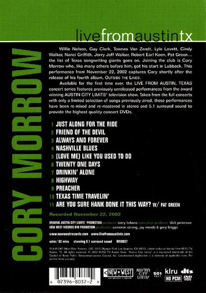 Cory Morrow: Live From Austin Texas