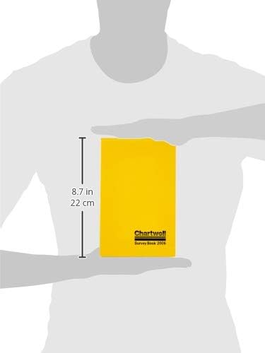Exacompta - Ref 2006Z - Chartwell Casebound Field Survey Book - 130 x 205mm in Size, Excellent Strength When Wet, Ideal for Use Outside, Lined With 2 Lines, Yellow
