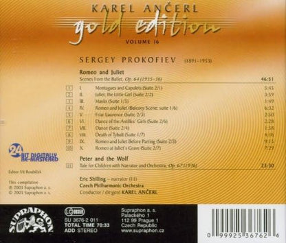 Romeo and Juliet, Peter and the Wolf (Ancerl, Czech Po)