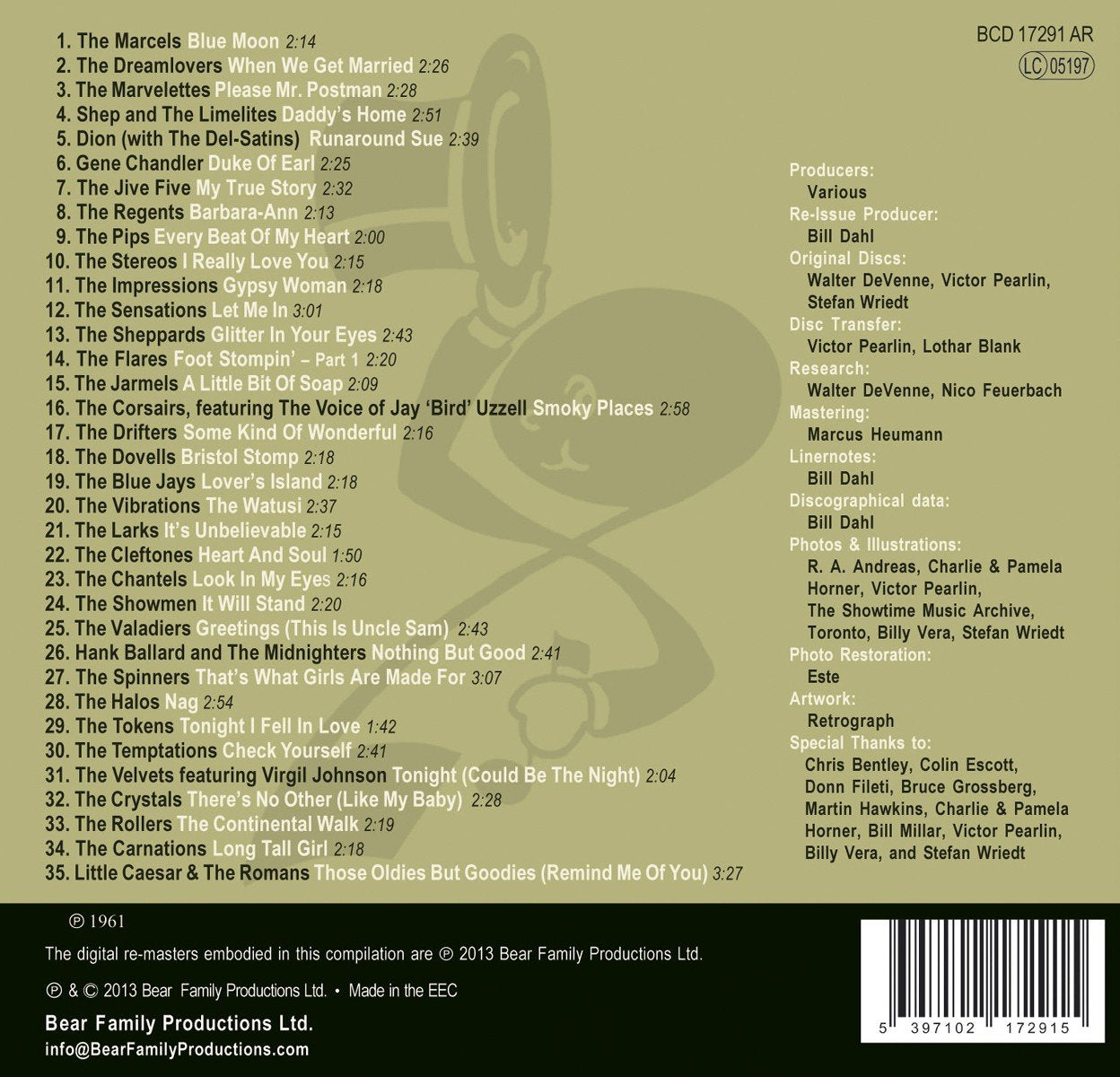 Street Corner Symphonies - The Complete Story Of Doo Wop: Volume 13 - 1961