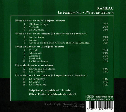 La Pantomime: Pieces De Clavecin (Fortin, Sempe)
