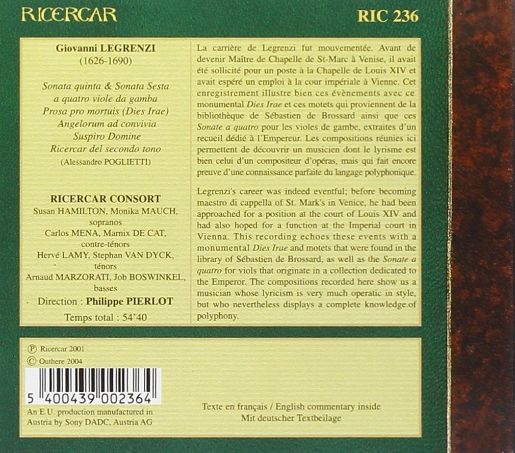 Vocal and Instrumental Works (Pierlot)