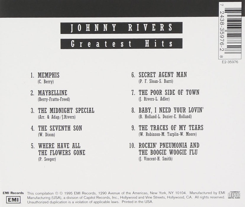 Greatest Hits Johnny Rivers