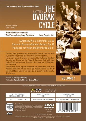 The Dvorak Cycle Volume 1, Symphony 7, Slavonic Dances, Romance for Violin