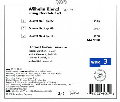 String Quartets 1 - 3 (Thomas Christian Ensemble)
