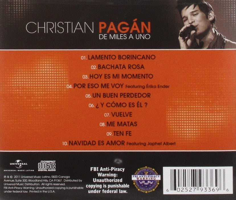 Christian Pagan-De Miles A Uno