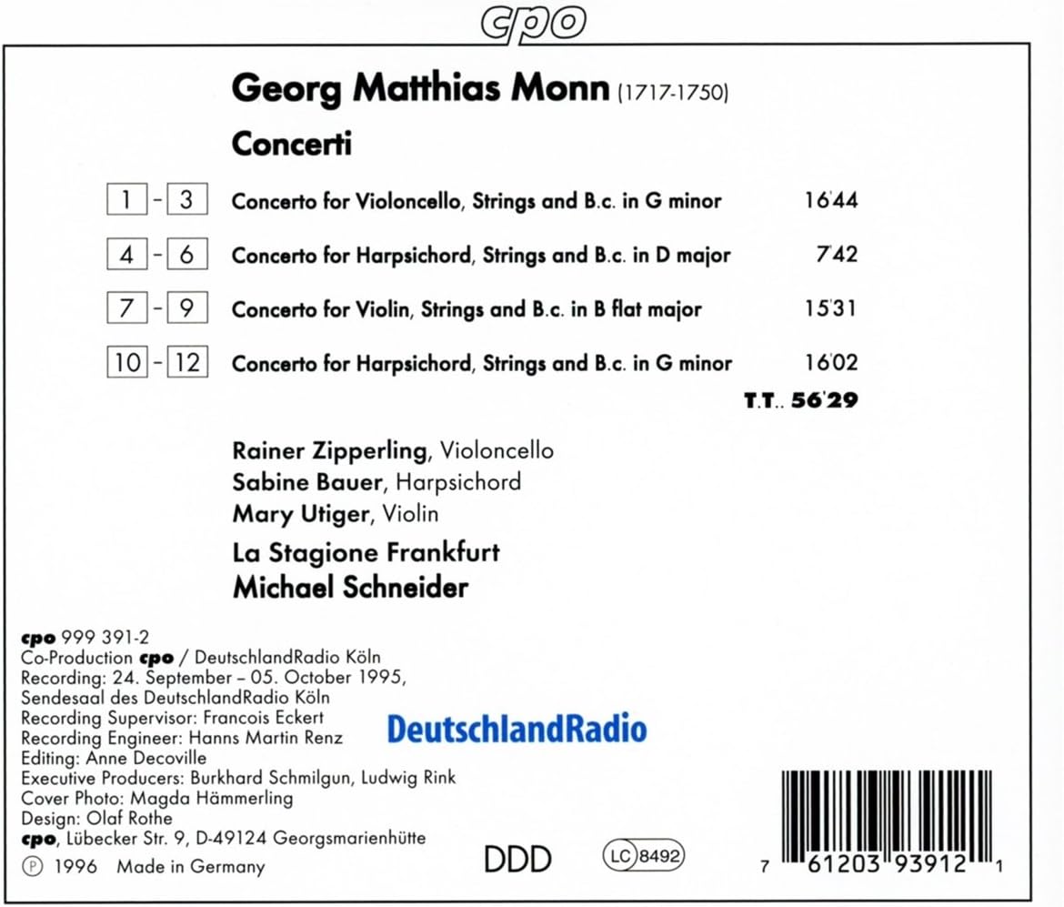 Concertos (Schneider, La Stagione Frankfurt)