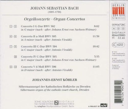 Organ Concertos (Kohler)