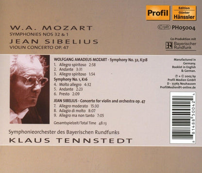 Symphony Nos. 32 and 1/concerto Op. 47