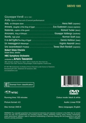 Toscanini - The Television Concerts 1948-1952 Folge 3 (Aida 1949)