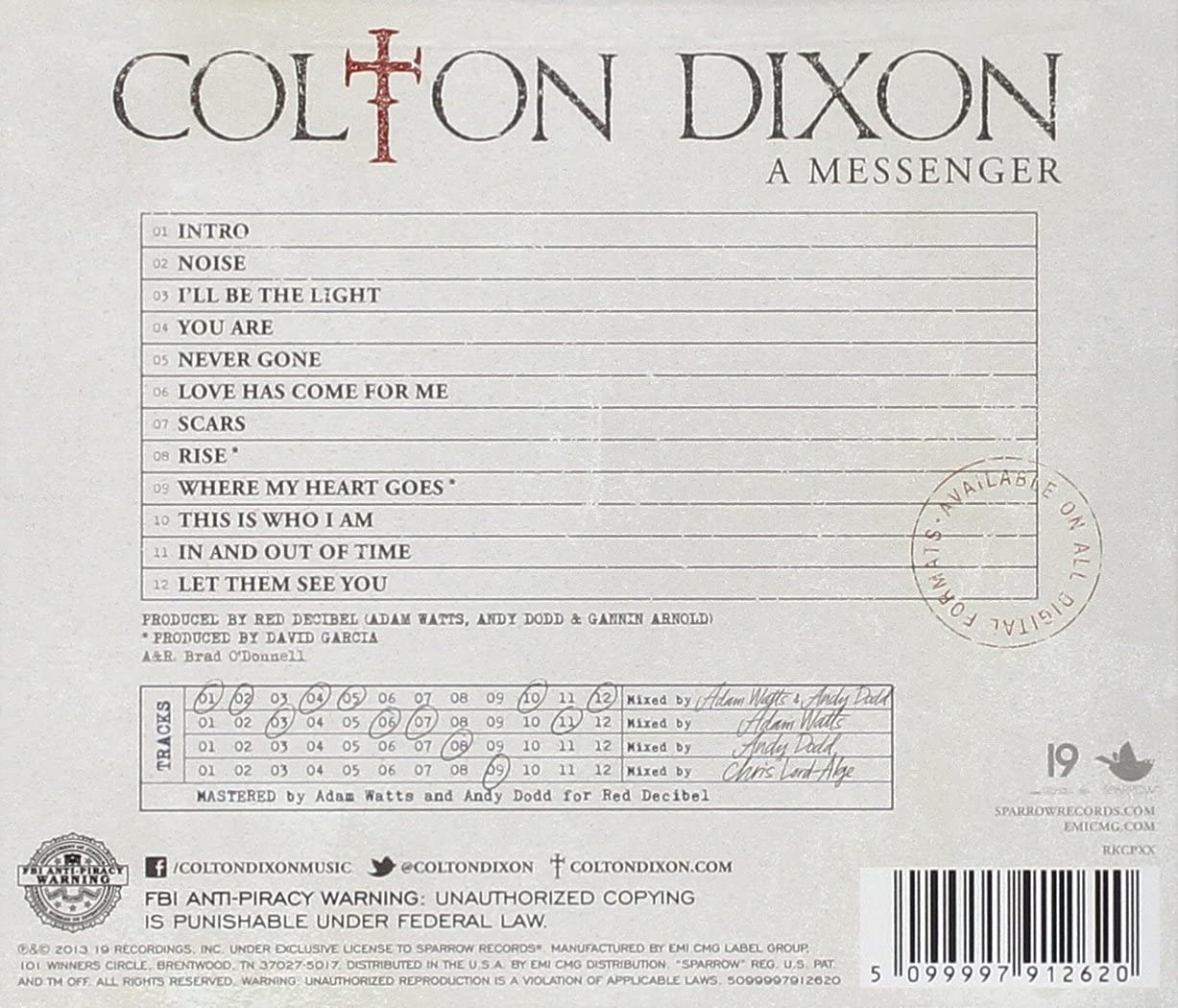 Colton Dixon - Messenger, A