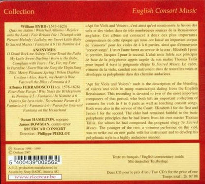 Consort Music (Pierlot, Ricercar Consort)