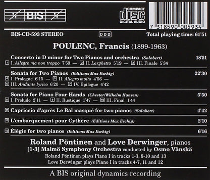 Complete Works for Two Pianos (Vanska, Malmo So, Derwinger)