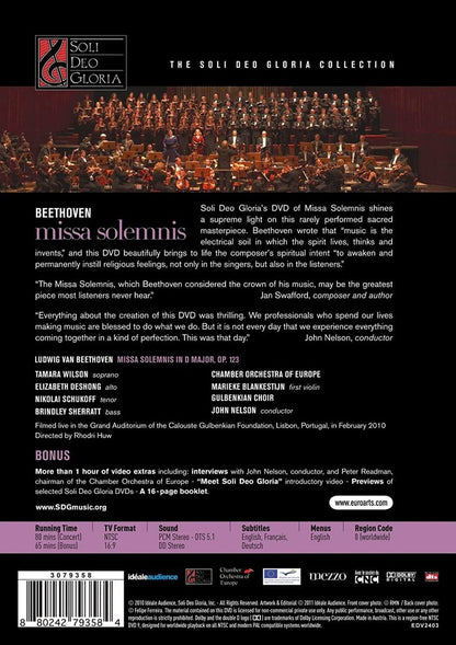 Beethoven: Missa Solemnis (Euroarts: 3079358)