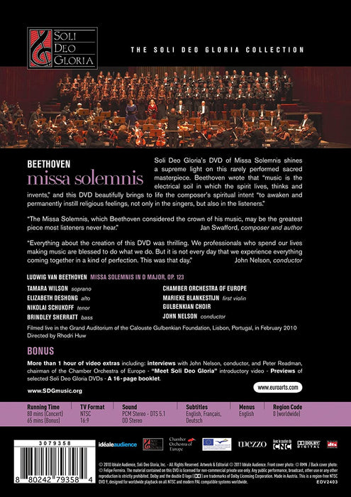 Beethoven: Missa Solemnis (Euroarts: 3079358)