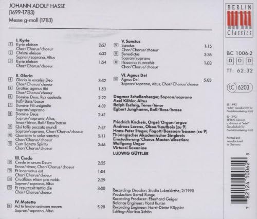 Messe G-moll (Virtuosi Saxoniae)