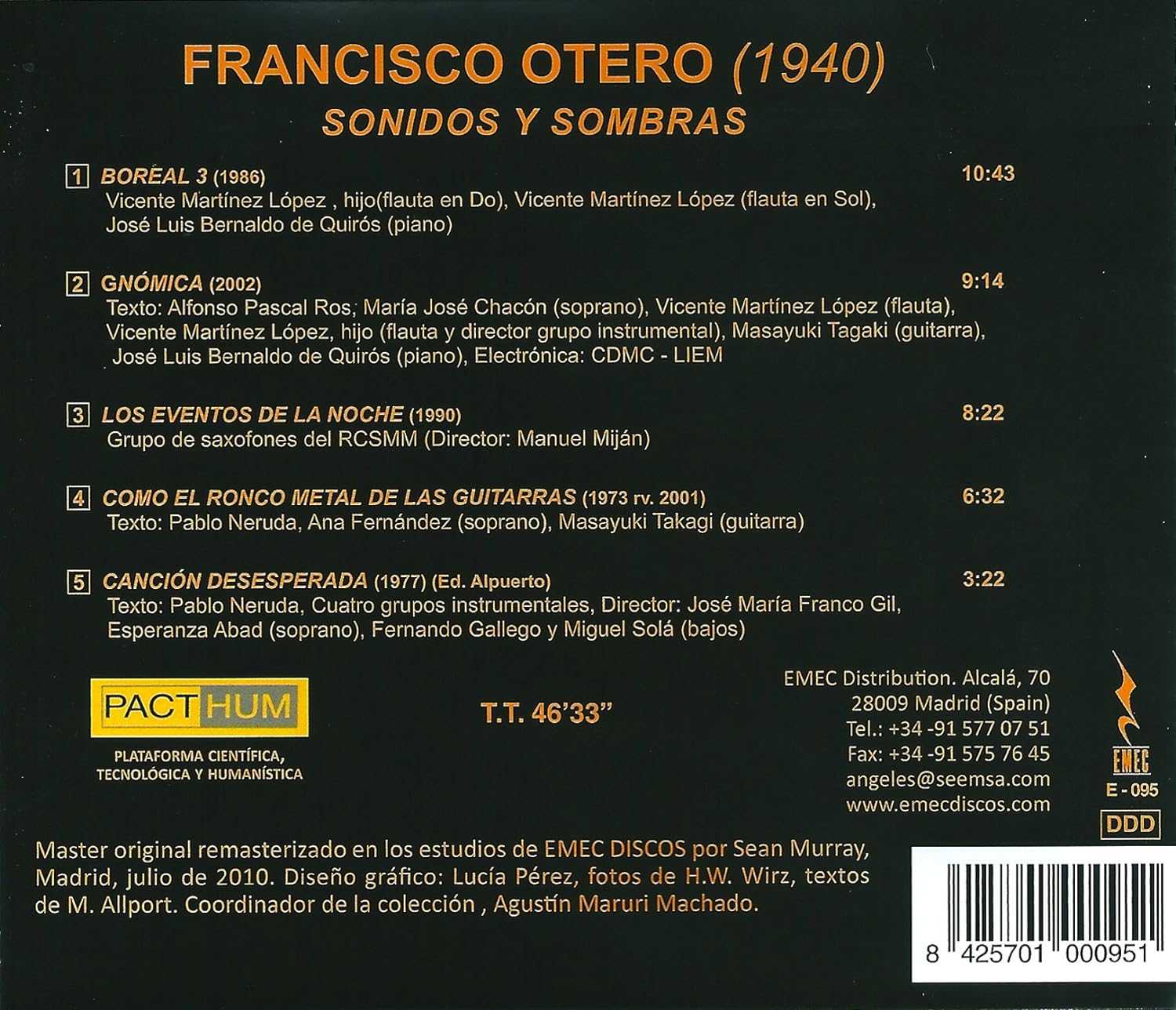 Francisco Otero-Sonidos Y Sombras