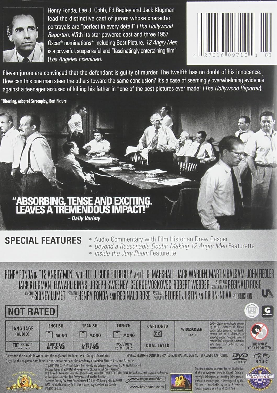 12 Angry Men (50th Anniversary Edition) with Special Features