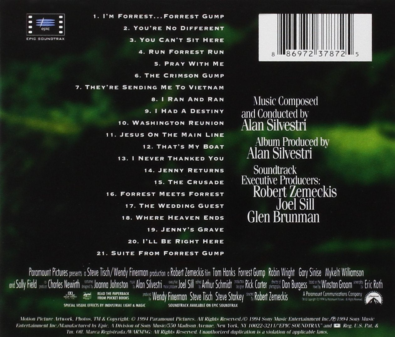 Forrest Gump Soundtrack.