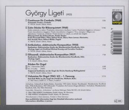 Continuum, Glissandi, Volumina.. Etuden, Ar