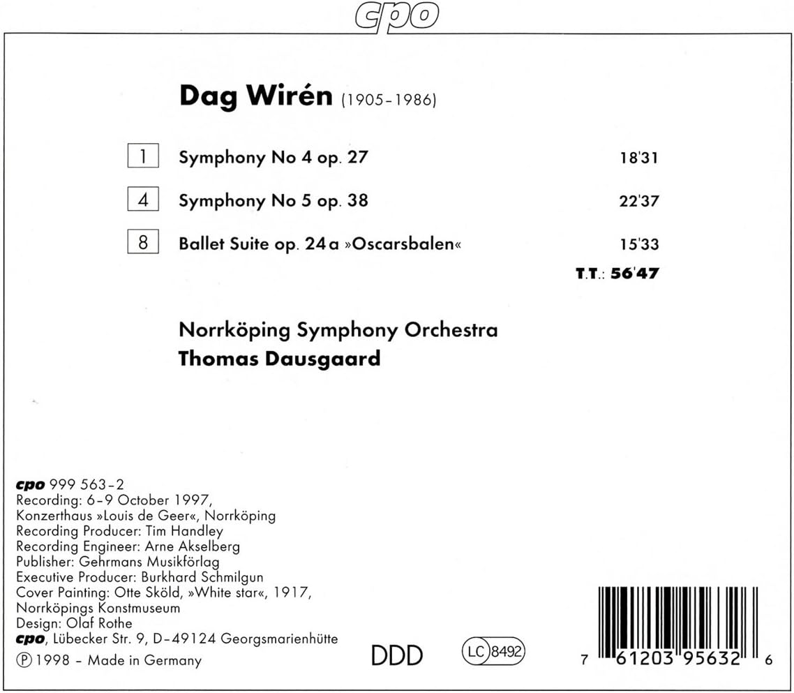 Wiren/symphonies 4 and 5