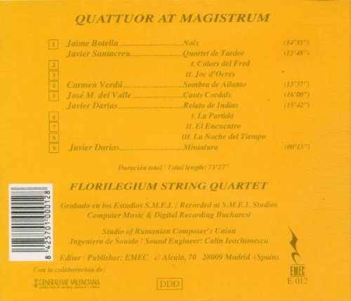 Florilegium String Quartet-Quattuor At Magistrum