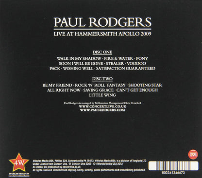 Live at Hammersmith Apollo 09