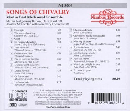 Songs of Chivalry - Medieval Songs and Dances (Best)