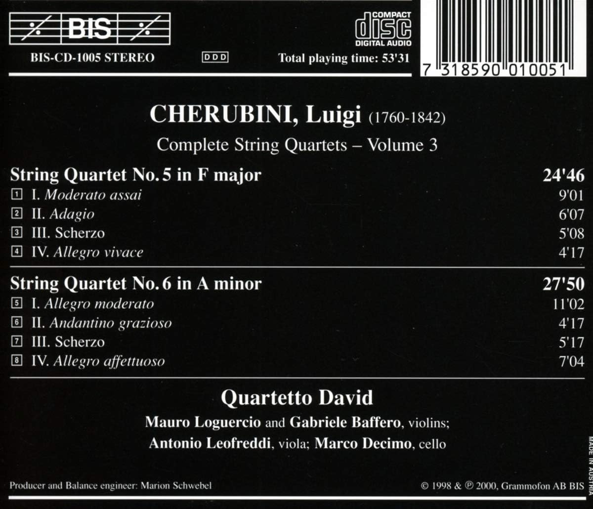 String Quartets - Vol 3/quartetto David