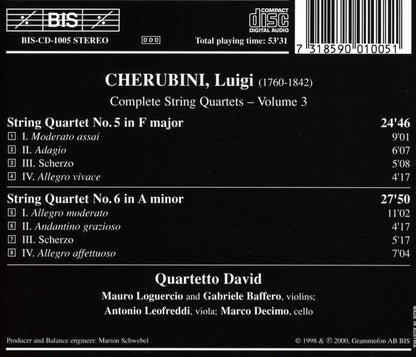 String Quartets - Vol 3/quartetto David