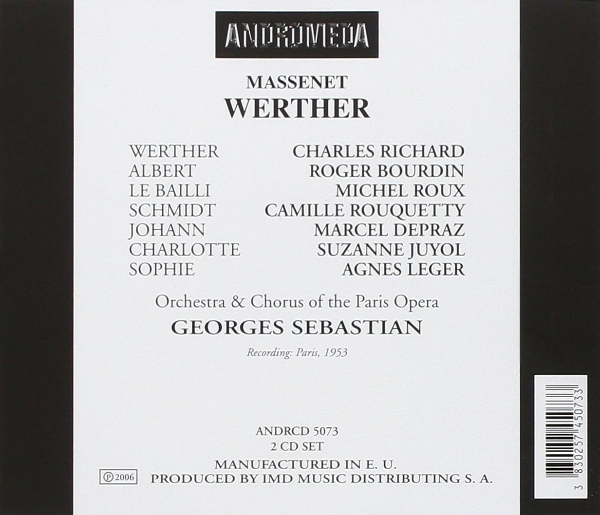 Werther - Sung in French (Sebastian, Paris Opera, Boudin)