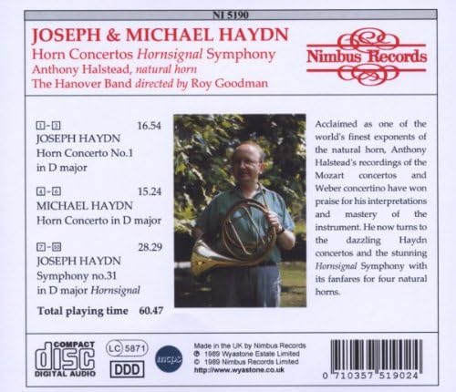 Horn Concertos in D (The Hanover Band, Halstead)