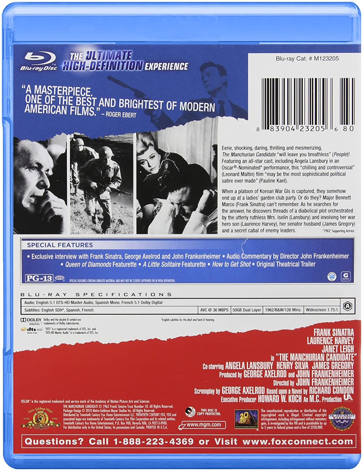 Manchurian Candidate, The Blu-ray