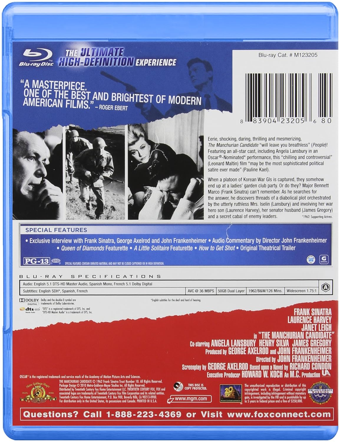 Manchurian Candidate, The Blu-ray