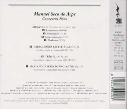 Manuel Seco De Arpe-Concertus Novo