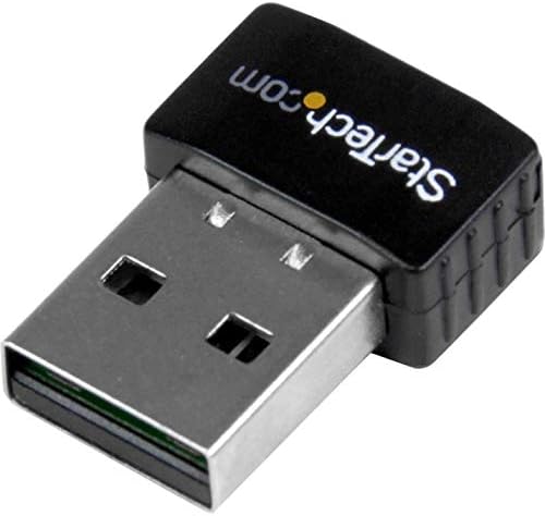 StarTech.com USB 2.0 300 Mbps Mini Wireless-N Network Adapter - 802.11n 2T2R WiFi Adapter - USB Wireless Adapter - N300 Wireless NIC (USB300WN2X2C), Black