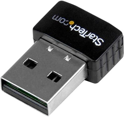 StarTech.com USB 2.0 300 Mbps Mini Wireless-N Network Adapter - 802.11n 2T2R WiFi Adapter - USB Wireless Adapter - N300 Wireless NIC (USB300WN2X2C), Black