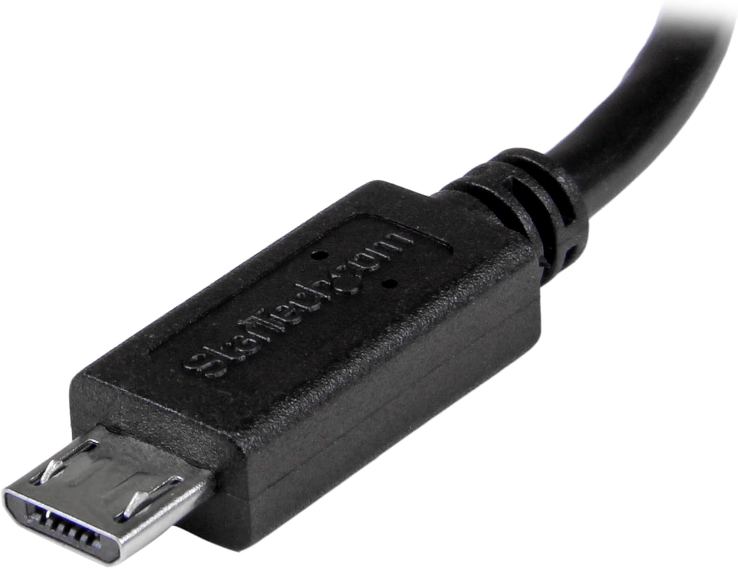 StarTech.com 8in USB OTG Cable - Micro USB to Mini USB - M/M - USB OTG Mobile Device Adapter Cable - 8 inch (UMUSBOTG8IN), Black Black 8 Inch Micro USB to Mini USB Cable