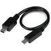 StarTech.com 8in USB OTG Cable - Micro USB to Mini USB - M/M - USB OTG Mobile Device Adapter Cable - 8 inch (UMUSBOTG8IN), Black Black 8 Inch Micro USB to Mini USB Cable