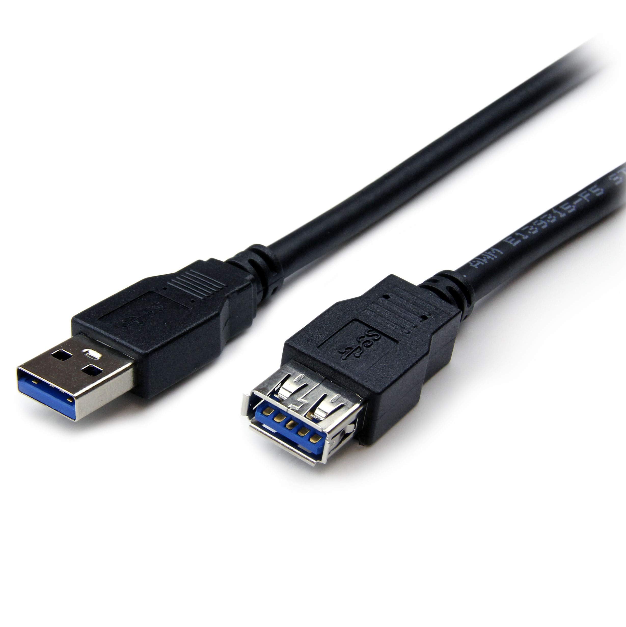 StarTech.com 2m Black SuperSpeed USB 3.0 Extension Cable A to A - Male to Female USB 3.0 Extender Cable - USB 3.0 Extension Cord - 2 meter (USB3SEXT2MBK