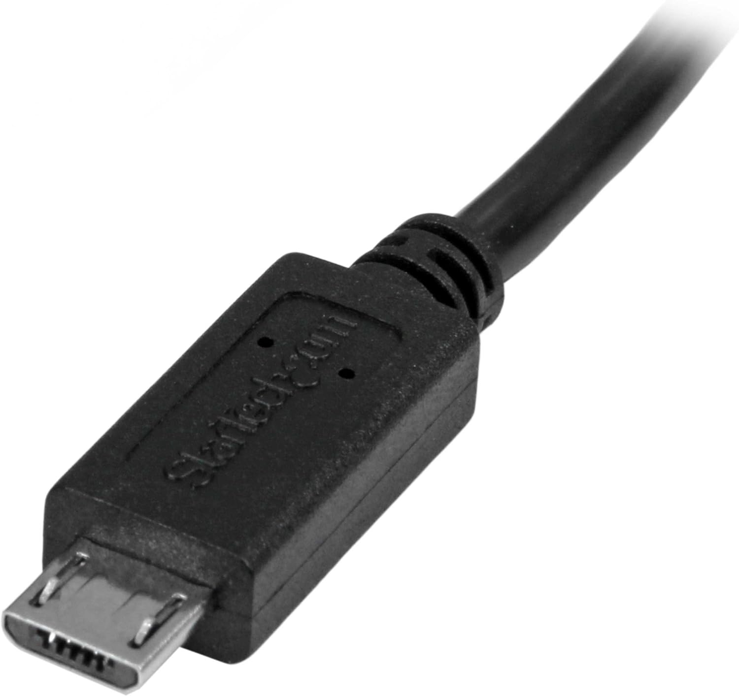 StarTech.com Câble d'extension Micro USB de 50 cm - Rallonge USB Micro B vers Micro B - Prolongateur Micro USB - M/F - Noir (USBUBEXT50CM