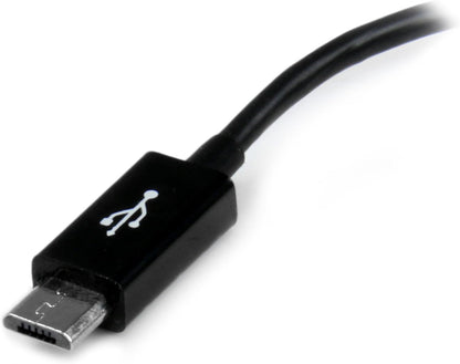 STARTECH.COM 5In Micro USB to USB Otg Host Adapter - Micro USB Male to USB a Female On-The-Go Host Cable Adapter