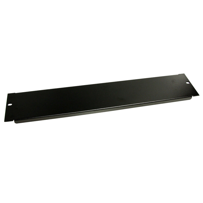 StarTech.com 2U Blanking Panel - Steel Rack Mount Filler Panel - for 19in Server Rack Enclosure or Cabinet - Black Rack Panel (BLANKB2