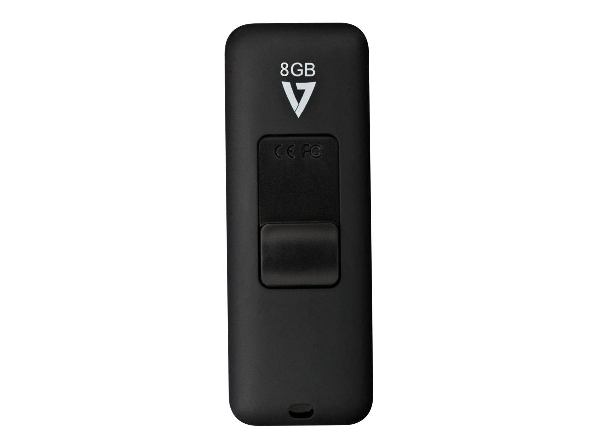 V7 VF28GAR-3E Slider USB 2.0 Flash Drive 8 GB black Slider USB 2.0 8 GB
