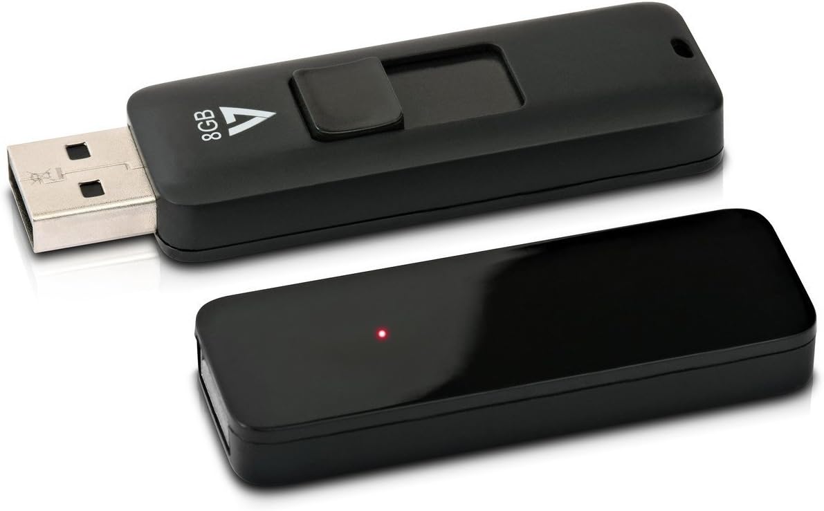 V7 VF28GAR-3E Slider USB 2.0 Flash Drive 8 GB black Slider USB 2.0 8 GB