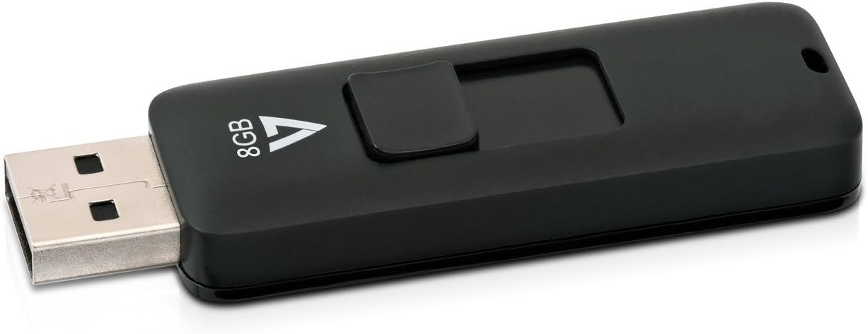 V7 VF28GAR-3E Slider USB 2.0 Flash Drive 8 GB black Slider USB 2.0 8 GB