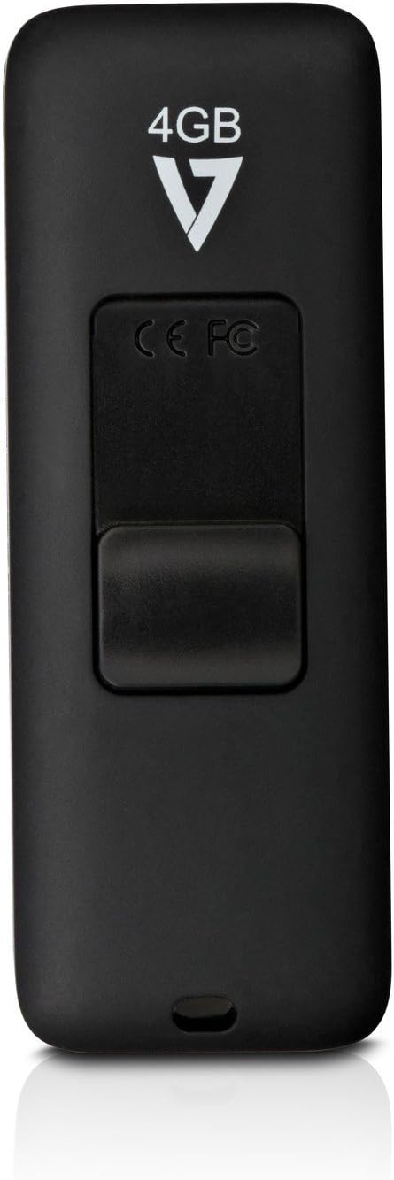 V7 VF24GAR-3E Slider USB 2.0 Flash Drive 4 GB black Slider USB 2.0 4 GB